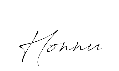 Make a beautiful signature design for name Honnu. With this signature (Antro_Vectra) style, you can create a handwritten signature for free. Honnu signature style 6 images and pictures png