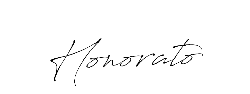 Design your own signature with our free online signature maker. With this signature software, you can create a handwritten (Antro_Vectra) signature for name Honorato. Honorato signature style 6 images and pictures png