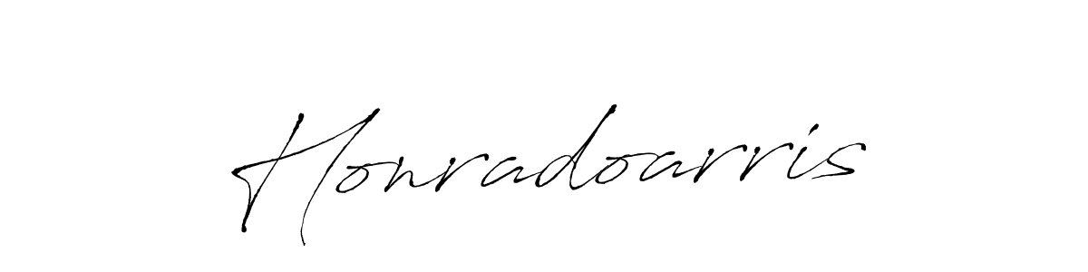 The best way (Antro_Vectra) to make a short signature is to pick only two or three words in your name. The name Honradoarris include a total of six letters. For converting this name. Honradoarris signature style 6 images and pictures png