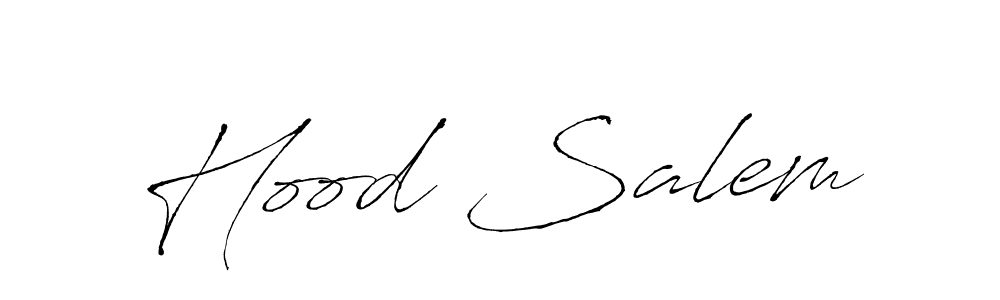 Also we have Hood Salem name is the best signature style. Create professional handwritten signature collection using Antro_Vectra autograph style. Hood Salem signature style 6 images and pictures png