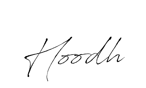 Make a beautiful signature design for name Hoodh. With this signature (Antro_Vectra) style, you can create a handwritten signature for free. Hoodh signature style 6 images and pictures png