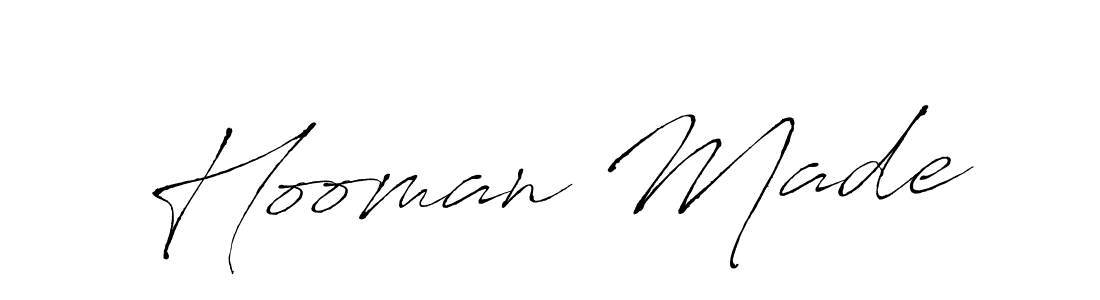 Hooman Made stylish signature style. Best Handwritten Sign (Antro_Vectra) for my name. Handwritten Signature Collection Ideas for my name Hooman Made. Hooman Made signature style 6 images and pictures png