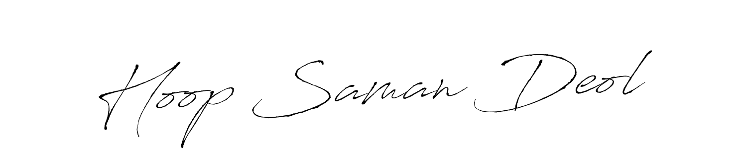 Similarly Antro_Vectra is the best handwritten signature design. Signature creator online .You can use it as an online autograph creator for name Hoop Saman Deol. Hoop Saman Deol signature style 6 images and pictures png