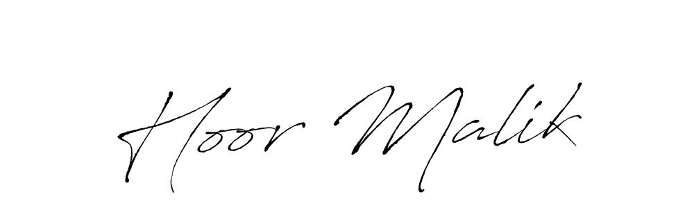 How to make Hoor Malik name signature. Use Antro_Vectra style for creating short signs online. This is the latest handwritten sign. Hoor Malik signature style 6 images and pictures png