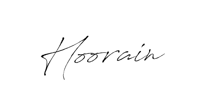 Make a beautiful signature design for name Hoorain. With this signature (Antro_Vectra) style, you can create a handwritten signature for free. Hoorain signature style 6 images and pictures png