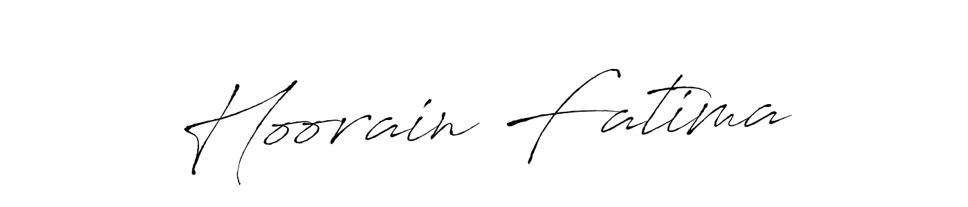 How to make Hoorain Fatima signature? Antro_Vectra is a professional autograph style. Create handwritten signature for Hoorain Fatima name. Hoorain Fatima signature style 6 images and pictures png