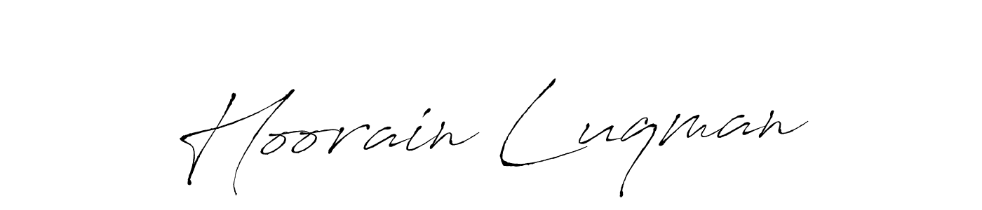 Also You can easily find your signature by using the search form. We will create Hoorain Luqman name handwritten signature images for you free of cost using Antro_Vectra sign style. Hoorain Luqman signature style 6 images and pictures png