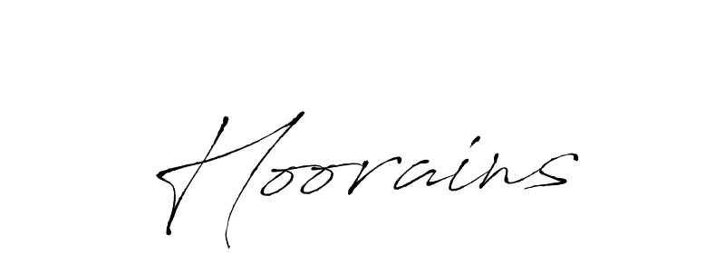 Make a beautiful signature design for name Hoorains. Use this online signature maker to create a handwritten signature for free. Hoorains signature style 6 images and pictures png