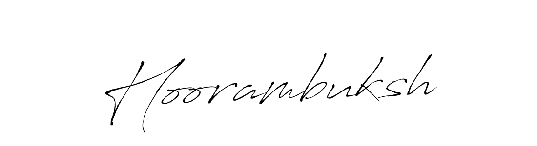 Create a beautiful signature design for name Hoorambuksh. With this signature (Antro_Vectra) fonts, you can make a handwritten signature for free. Hoorambuksh signature style 6 images and pictures png