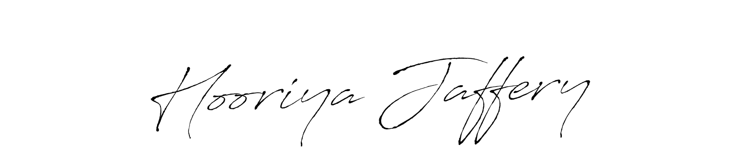 How to make Hooriya Jaffery name signature. Use Antro_Vectra style for creating short signs online. This is the latest handwritten sign. Hooriya Jaffery signature style 6 images and pictures png