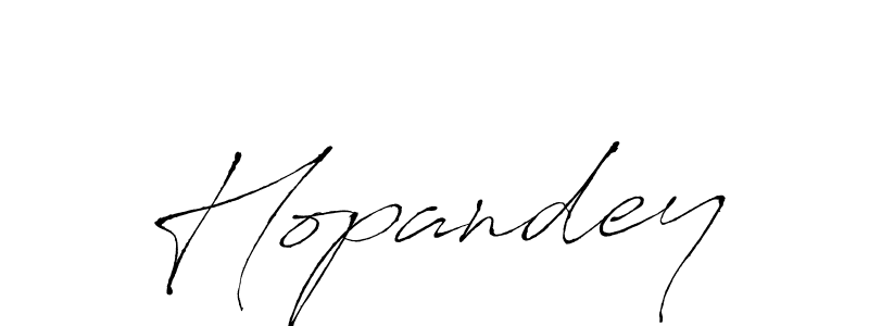 Design your own signature with our free online signature maker. With this signature software, you can create a handwritten (Antro_Vectra) signature for name Hopandey. Hopandey signature style 6 images and pictures png