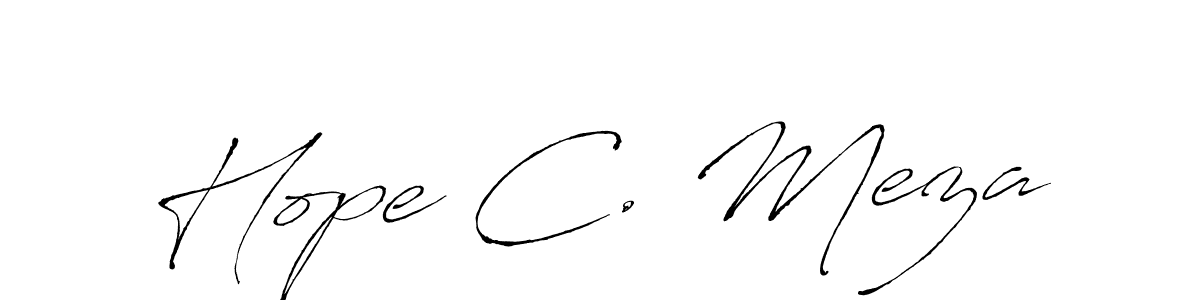 This is the best signature style for the Hope C. Meza name. Also you like these signature font (Antro_Vectra). Mix name signature. Hope C. Meza signature style 6 images and pictures png