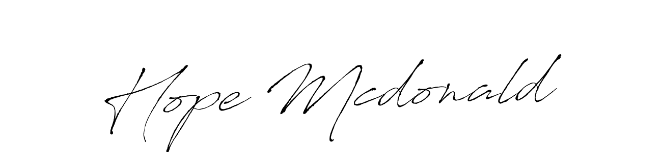 Design your own signature with our free online signature maker. With this signature software, you can create a handwritten (Antro_Vectra) signature for name Hope Mcdonald. Hope Mcdonald signature style 6 images and pictures png