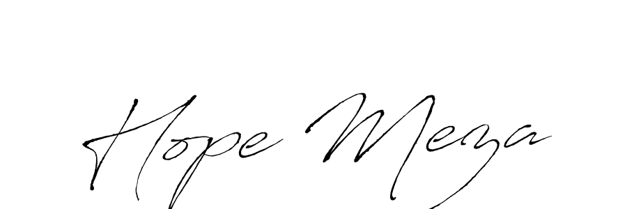 Make a beautiful signature design for name Hope Meza. With this signature (Antro_Vectra) style, you can create a handwritten signature for free. Hope Meza signature style 6 images and pictures png