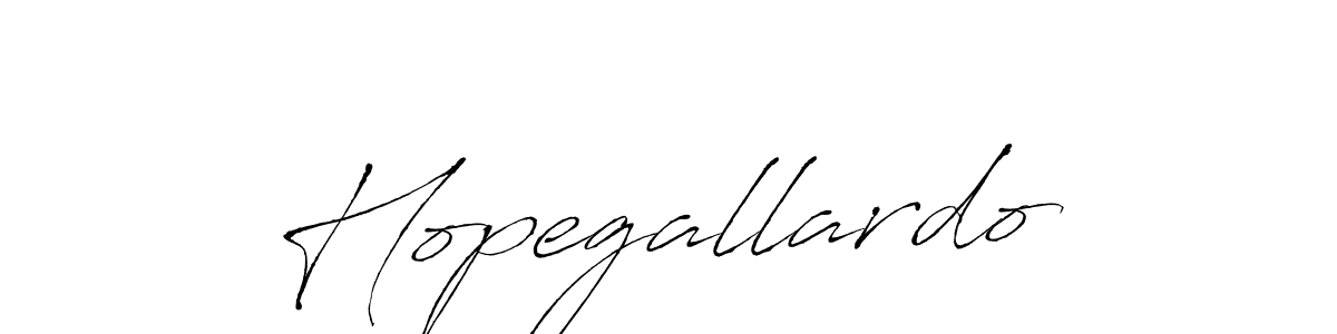 Create a beautiful signature design for name Hopegallardo. With this signature (Antro_Vectra) fonts, you can make a handwritten signature for free. Hopegallardo signature style 6 images and pictures png