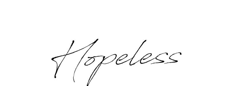 You should practise on your own different ways (Antro_Vectra) to write your name (Hopeless) in signature. don't let someone else do it for you. Hopeless signature style 6 images and pictures png