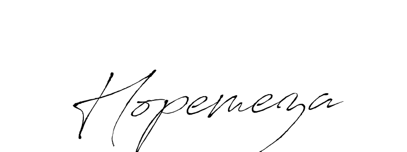How to make Hopemeza signature? Antro_Vectra is a professional autograph style. Create handwritten signature for Hopemeza name. Hopemeza signature style 6 images and pictures png