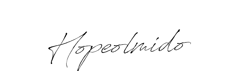 Hopeolmido stylish signature style. Best Handwritten Sign (Antro_Vectra) for my name. Handwritten Signature Collection Ideas for my name Hopeolmido. Hopeolmido signature style 6 images and pictures png