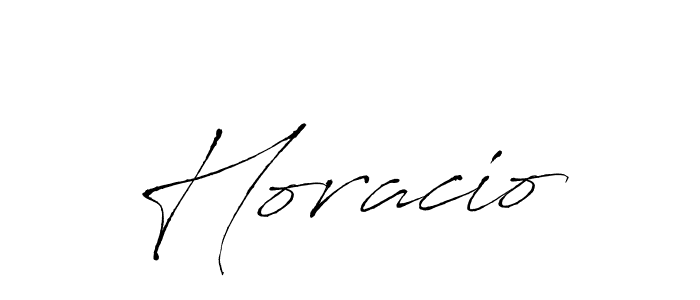 Design your own signature with our free online signature maker. With this signature software, you can create a handwritten (Antro_Vectra) signature for name Horacio. Horacio signature style 6 images and pictures png