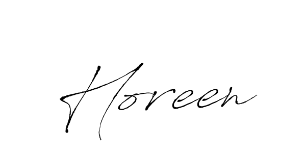 How to make Horeen name signature. Use Antro_Vectra style for creating short signs online. This is the latest handwritten sign. Horeen signature style 6 images and pictures png