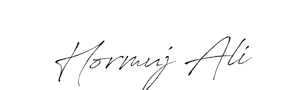 Hormuj Ali stylish signature style. Best Handwritten Sign (Antro_Vectra) for my name. Handwritten Signature Collection Ideas for my name Hormuj Ali. Hormuj Ali signature style 6 images and pictures png