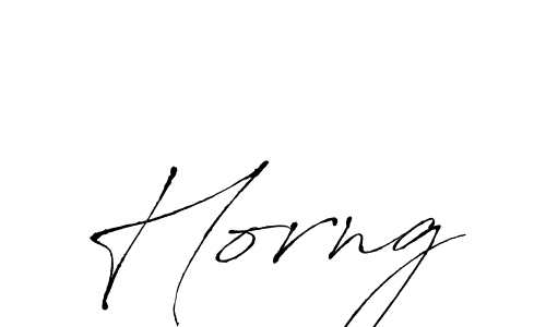 Horng stylish signature style. Best Handwritten Sign (Antro_Vectra) for my name. Handwritten Signature Collection Ideas for my name Horng. Horng signature style 6 images and pictures png