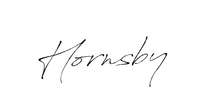 You should practise on your own different ways (Antro_Vectra) to write your name (Hornsby) in signature. don't let someone else do it for you. Hornsby signature style 6 images and pictures png