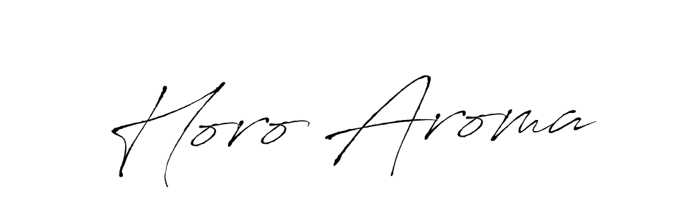 How to make Horo Aroma name signature. Use Antro_Vectra style for creating short signs online. This is the latest handwritten sign. Horo Aroma signature style 6 images and pictures png