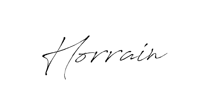 Horrain stylish signature style. Best Handwritten Sign (Antro_Vectra) for my name. Handwritten Signature Collection Ideas for my name Horrain. Horrain signature style 6 images and pictures png