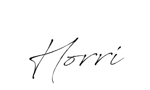 Design your own signature with our free online signature maker. With this signature software, you can create a handwritten (Antro_Vectra) signature for name Horri. Horri signature style 6 images and pictures png