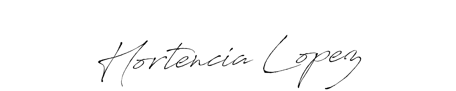Use a signature maker to create a handwritten signature online. With this signature software, you can design (Antro_Vectra) your own signature for name Hortencia Lopez. Hortencia Lopez signature style 6 images and pictures png