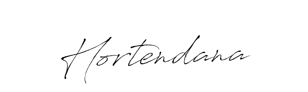 Use a signature maker to create a handwritten signature online. With this signature software, you can design (Antro_Vectra) your own signature for name Hortendana. Hortendana signature style 6 images and pictures png