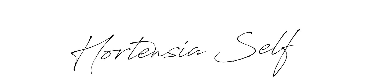 Hortensia Self stylish signature style. Best Handwritten Sign (Antro_Vectra) for my name. Handwritten Signature Collection Ideas for my name Hortensia Self. Hortensia Self signature style 6 images and pictures png