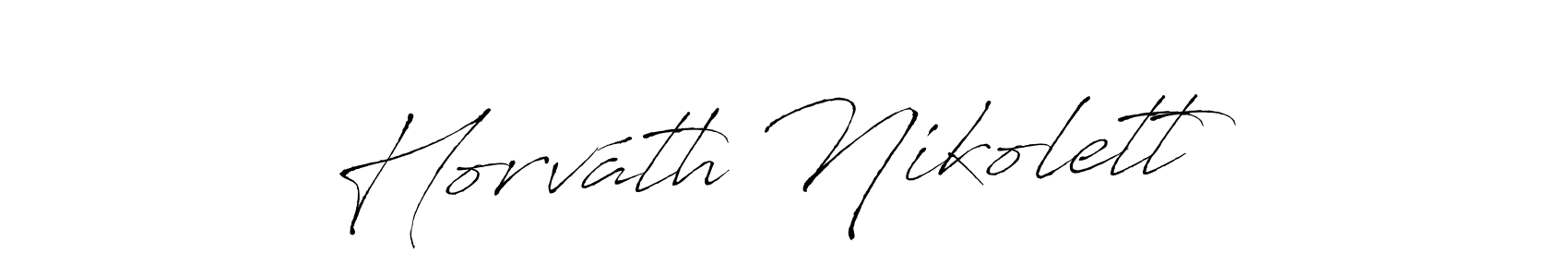 Make a beautiful signature design for name Horváth Nikolett. Use this online signature maker to create a handwritten signature for free. Horváth Nikolett signature style 6 images and pictures png