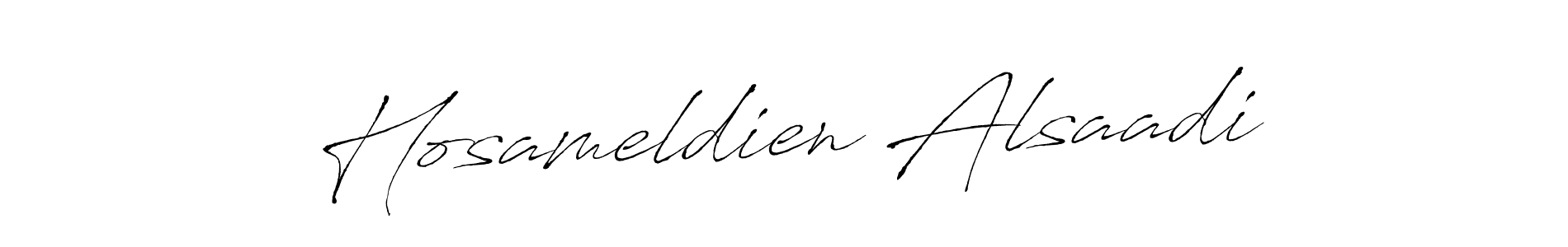Design your own signature with our free online signature maker. With this signature software, you can create a handwritten (Antro_Vectra) signature for name Hosameldien Alsaadi. Hosameldien Alsaadi signature style 6 images and pictures png