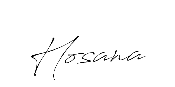 Design your own signature with our free online signature maker. With this signature software, you can create a handwritten (Antro_Vectra) signature for name Hosana. Hosana signature style 6 images and pictures png