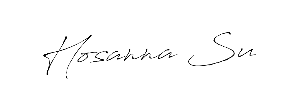 Create a beautiful signature design for name Hosanna Su. With this signature (Antro_Vectra) fonts, you can make a handwritten signature for free. Hosanna Su signature style 6 images and pictures png