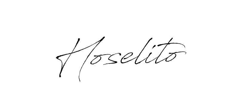 How to make Hoselito name signature. Use Antro_Vectra style for creating short signs online. This is the latest handwritten sign. Hoselito signature style 6 images and pictures png