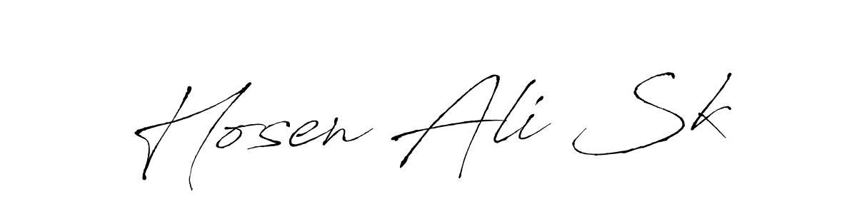 The best way (Antro_Vectra) to make a short signature is to pick only two or three words in your name. The name Hosen Ali Sk include a total of six letters. For converting this name. Hosen Ali Sk signature style 6 images and pictures png