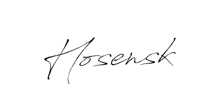 Design your own signature with our free online signature maker. With this signature software, you can create a handwritten (Antro_Vectra) signature for name Hosensk. Hosensk signature style 6 images and pictures png