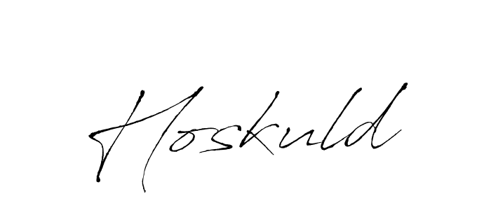 How to make Hoskuld name signature. Use Antro_Vectra style for creating short signs online. This is the latest handwritten sign. Hoskuld signature style 6 images and pictures png