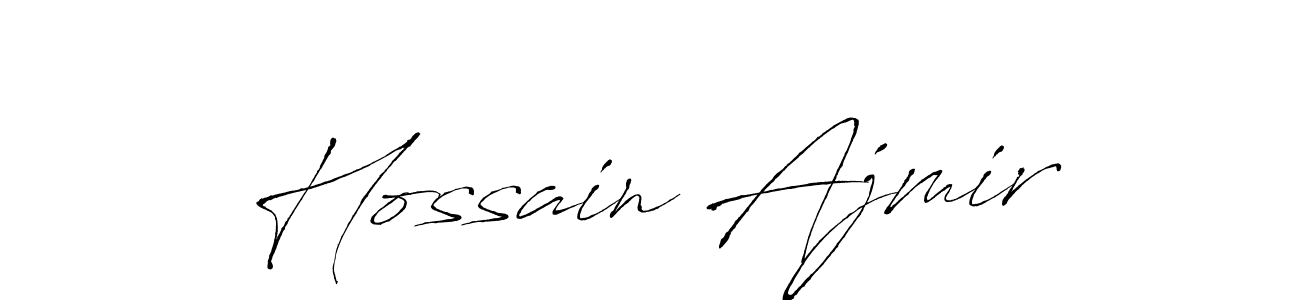 if you are searching for the best signature style for your name Hossain Ajmir. so please give up your signature search. here we have designed multiple signature styles  using Antro_Vectra. Hossain Ajmir signature style 6 images and pictures png
