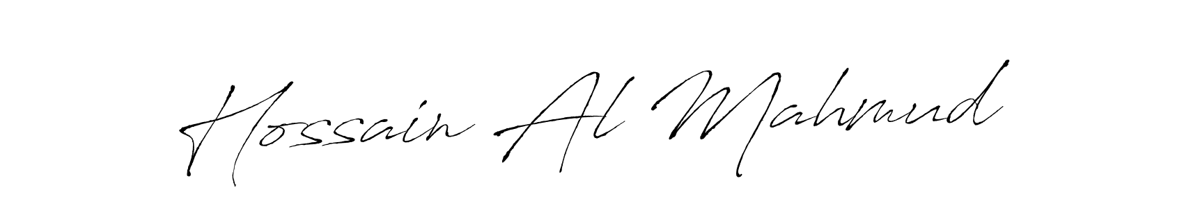 How to make Hossain Al Mahmud name signature. Use Antro_Vectra style for creating short signs online. This is the latest handwritten sign. Hossain Al Mahmud signature style 6 images and pictures png