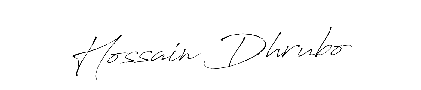 You should practise on your own different ways (Antro_Vectra) to write your name (Hossain Dhrubo) in signature. don't let someone else do it for you. Hossain Dhrubo signature style 6 images and pictures png