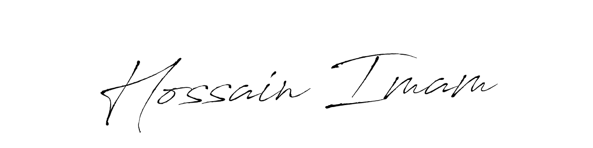 Make a beautiful signature design for name Hossain Imam. With this signature (Antro_Vectra) style, you can create a handwritten signature for free. Hossain Imam signature style 6 images and pictures png