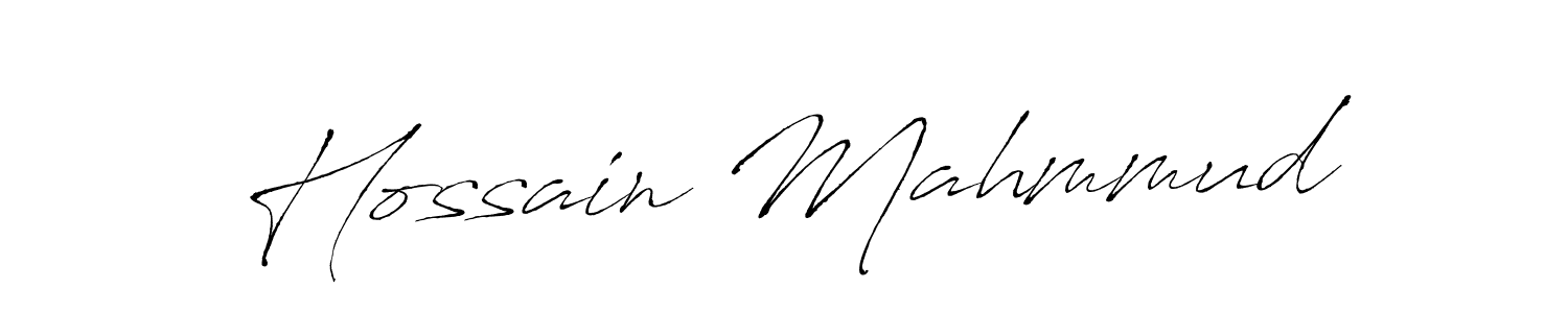 Hossain Mahmmud stylish signature style. Best Handwritten Sign (Antro_Vectra) for my name. Handwritten Signature Collection Ideas for my name Hossain Mahmmud. Hossain Mahmmud signature style 6 images and pictures png