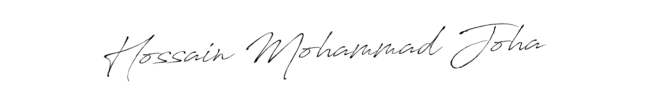 Make a beautiful signature design for name Hossain Mohammad Joha. With this signature (Antro_Vectra) style, you can create a handwritten signature for free. Hossain Mohammad Joha signature style 6 images and pictures png