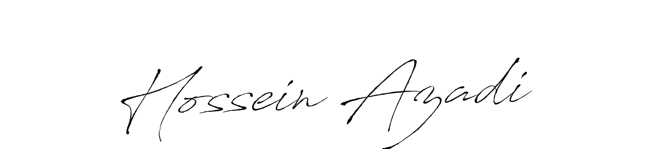 Make a beautiful signature design for name Hossein Azadi. With this signature (Antro_Vectra) style, you can create a handwritten signature for free. Hossein Azadi signature style 6 images and pictures png