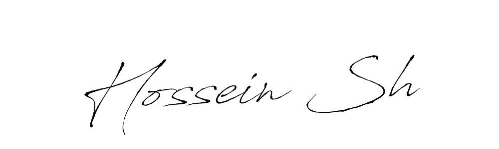 Make a beautiful signature design for name Hossein Sh. With this signature (Antro_Vectra) style, you can create a handwritten signature for free. Hossein Sh signature style 6 images and pictures png