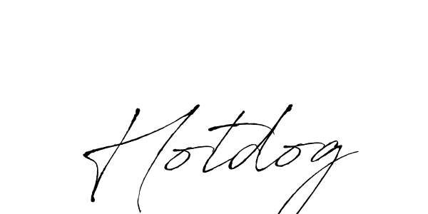 How to make Hotdog name signature. Use Antro_Vectra style for creating short signs online. This is the latest handwritten sign. Hotdog signature style 6 images and pictures png